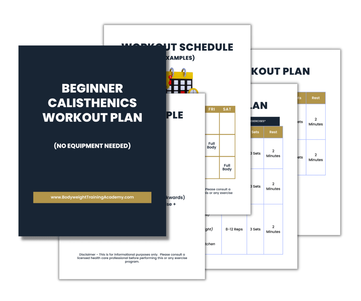 Beginner Calisthenics Workout Plan PDF No Equipment